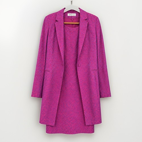 Gina pink jacquard - pink, 2
