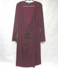 NEW NINA LEONARD QVC PLUM