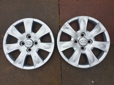 Pair Hyundai Getz 14" Wheel Trims Genuine Original
