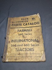 FARMALL 560 660 International Harvester 660 Tractor Parts Catalog Manual IH