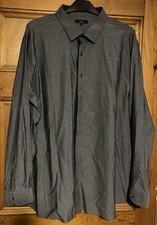 Men’s Jeff Banks Grey Shirt Size XXXL Collar 20” Long Sleeves