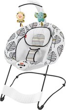 Fisher-Price See & Soothe Deluxe Baby Bouncer Chair Leaf/ Animal Print
