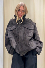 Zara 100% Suede Leather Jacket