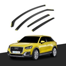 AUDI Q2 MK1 2016-onwards 5 Door SUV Wind Deflectors 4pc Tinted