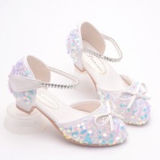 GIRLS DIAMANTE SHOES WEDDING