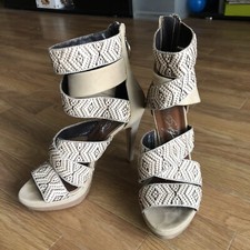 Miss Sixty Beige Strapy Heels