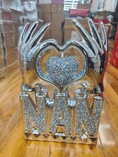 NAN Heart Hand Silver Crushed