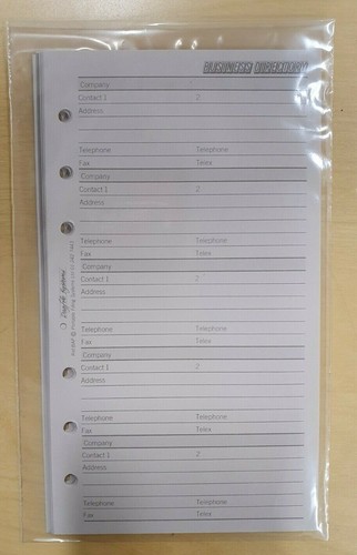 Filofax personal inserts from