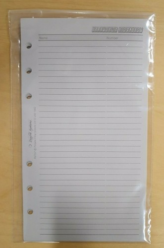 Filofax personal inserts from