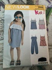 KIDS FASHION PATTERN BY NEWLOOK 6502 3/8 YEARS OLD