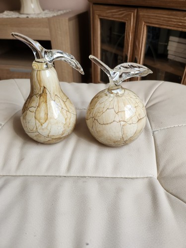 Beautiful glass apple - glass, pear