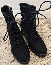 Evan’s Black Faux Suede