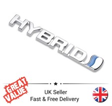 Hybrid Badge Emblem 3D Chrome