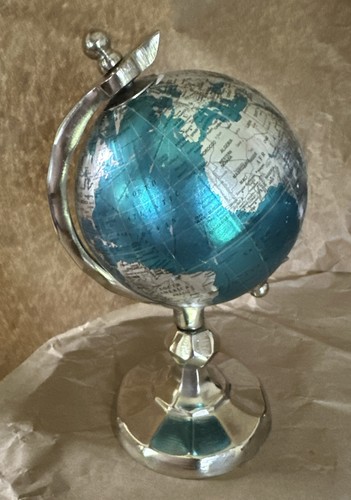 Blue and silver globe - globe, with