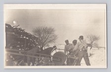 RPPC Working men Logging Lumber Firewood Circular Saw Cyko Wisconsin (?) 