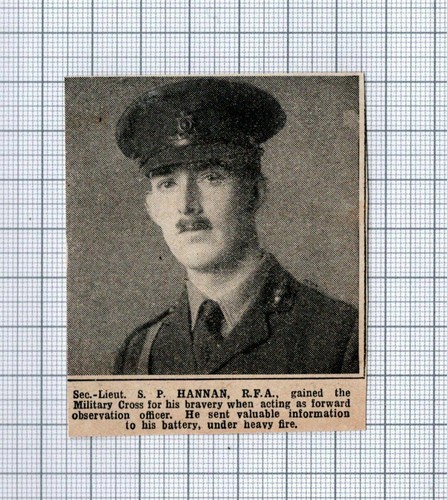 Second lieut hannan rfa - lieut,