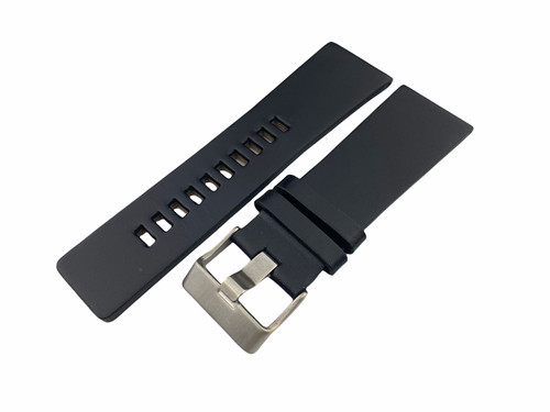 Black genuine leather strap - genuine,