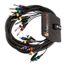 8-Way 3m 6.35mm 1/4" Mono Jack