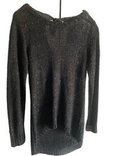zara jumper black sequin detail