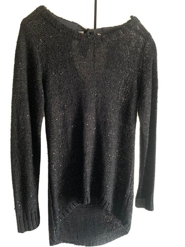 Zara jumper black sequin - black,