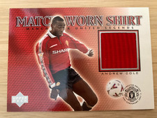 UPPER DECK MAN UTD CENTENARY 2002-03 ANDY COLE MAN UTD PATCH MATCH WORN
