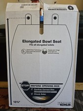 Kohler 4733-RL-0 Glenbury Elongated Toilet Seat with Soft Close - White