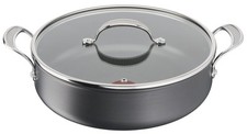 Tefal Jamie Oliver Cook's Classics Hard Anodized Shallow Pot, 30 cm, 5.4L, Black