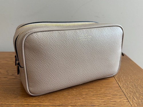 Smythson beige crossgrain - a,