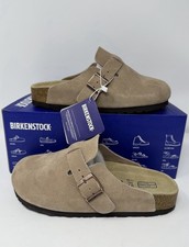 Birkenstock Boston Clogs Mud Brown Size 4 UK Brand New Regular Footbed