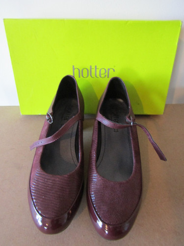 Hotter ladies shoes maroon - ladies,
