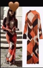 Zara Printed Dress Bnwt Size M