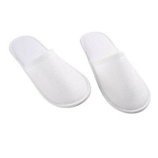 10/20/50 Pair Disposable Slippers Spa Hotel Guest Closed Toe Toweling Terry Shoe