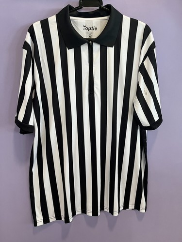 Toptie black white - white, referee's