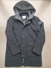 Jack & Jones Core Mens Black Winter Wool Coat Size Small