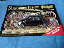 Very Rare Welly Volkswagen Lupo SDI ALTENBURGER Black And Gold Livery. 1:60. M/B