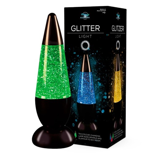 Colour changing glitter lamp - glitter,