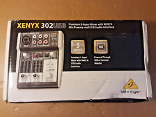 NEW Behringer XENYX 302USB 5 Input Mixer