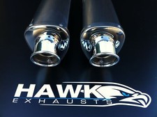 Ducati 900 SS Pair, Stainless Tri- Oval Exhaust Cans