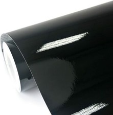 Black gloss vinyl car wrap - gloss,