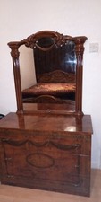 Glossy Brown italian bedroom furniture 5psc set used king size. 