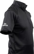 Niton Tactical Dog Handler Short Sleeve Comfort Shirt- Black With Epaulette Bars