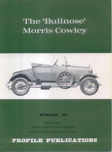 Morris cowley bullnose profile - cowley,