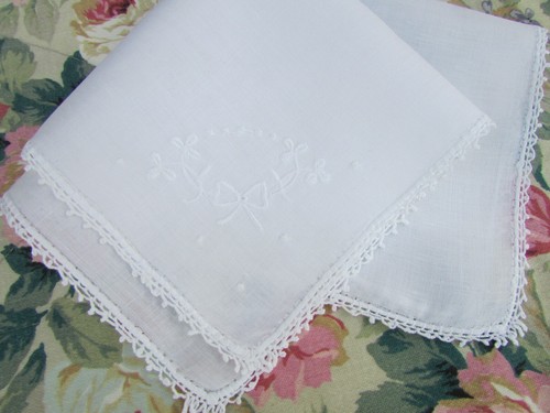 Vintage handkerchief hankie - vintage,