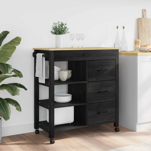 Kitchen trolley black - kitchen, 40