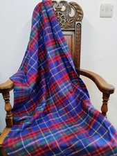100% Lambswool Tartan Throw