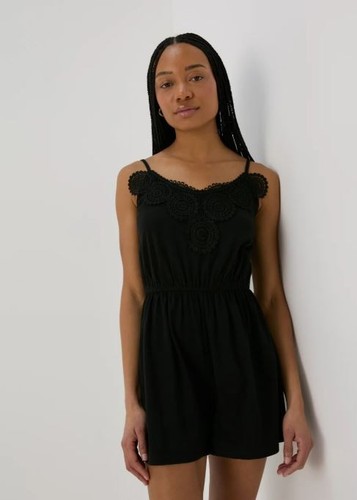 Bnwt matalan black lace trim - black,