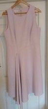 TED BAKER 'Arola' Light Lilac /Pink Asymmetric Midi Dress, Ted size 5, UK 16