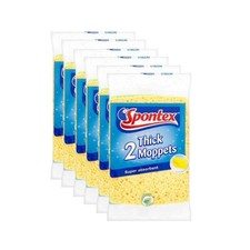 Spontex Biodegradable Thick Moppets 2s Pack of 6