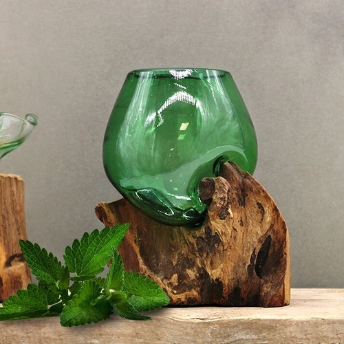Small molten glass round - molten,