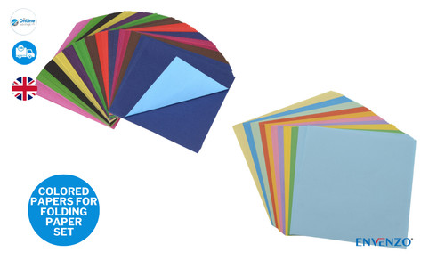 Origami coloured papers - coloured,
